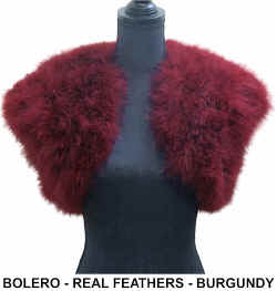 Bolero - Real Feathers - Burgundy.jpg (32200 bytes)