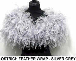 OSTRICH FEATHER WRAP - SILVER GREY.jpg (41149 bytes)