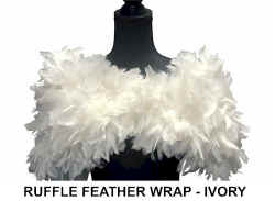 RUFFLE FEATHER WRAP in IVORY.jpg (24476 bytes)