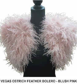 VEGAS OSTRICH FEATHER BOLERO. BLUSH PINK...jpg (28746 bytes)