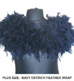 PLUS SIZE NAVY OSTRICH FEATHER WRAP.jpg (32916 bytes)