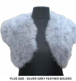 SILVER GREY PLUS SIZE FEATHER BOLERO.jpg (30887 bytes)