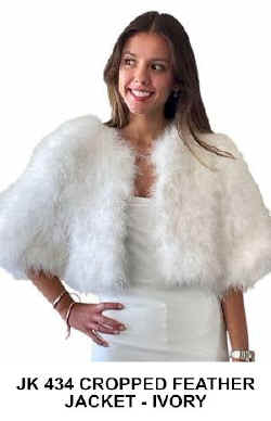 JK434 Cropped Feather Jacket - Ivory.jpg (19096 bytes)